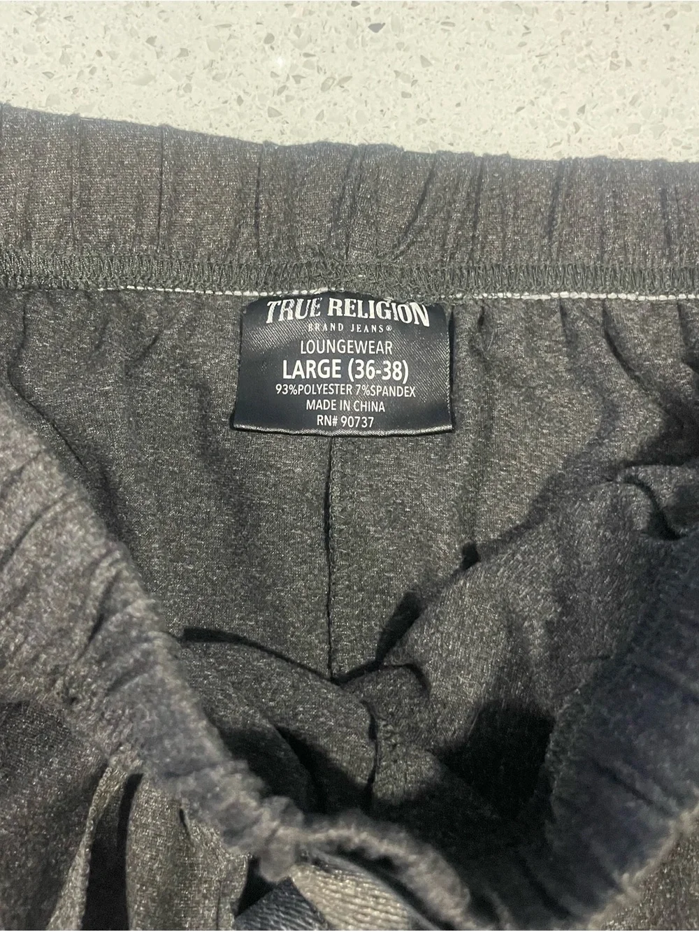 True Religion Black Logo Joggers or Loungewear